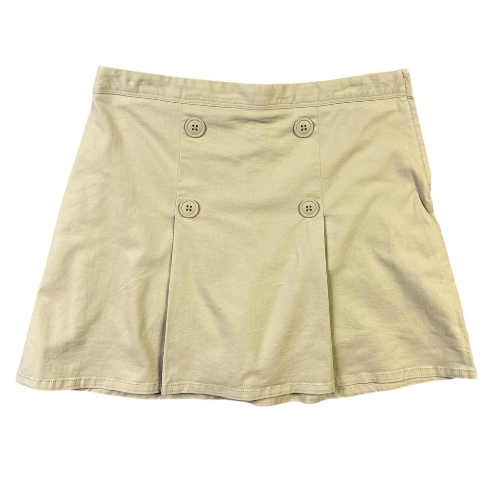 The Childrens Place Skirt Skort Khaki School Uniform Classic Pleated Preppy NEW - Picture 2 of 11